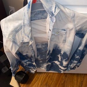 American Eagle XS denim button down